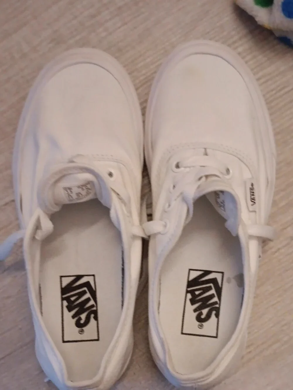 Vans Authentics White Low-Top Canvas Sneakers